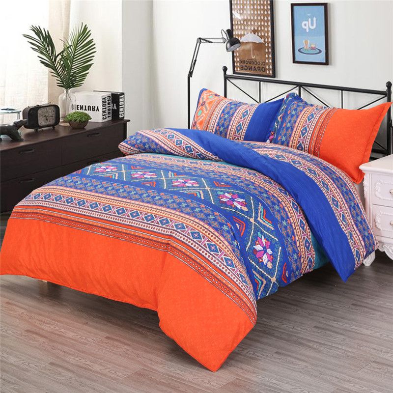 Ethnic Floral Pattern Bed Set Oriental Retro Duvet Cover
