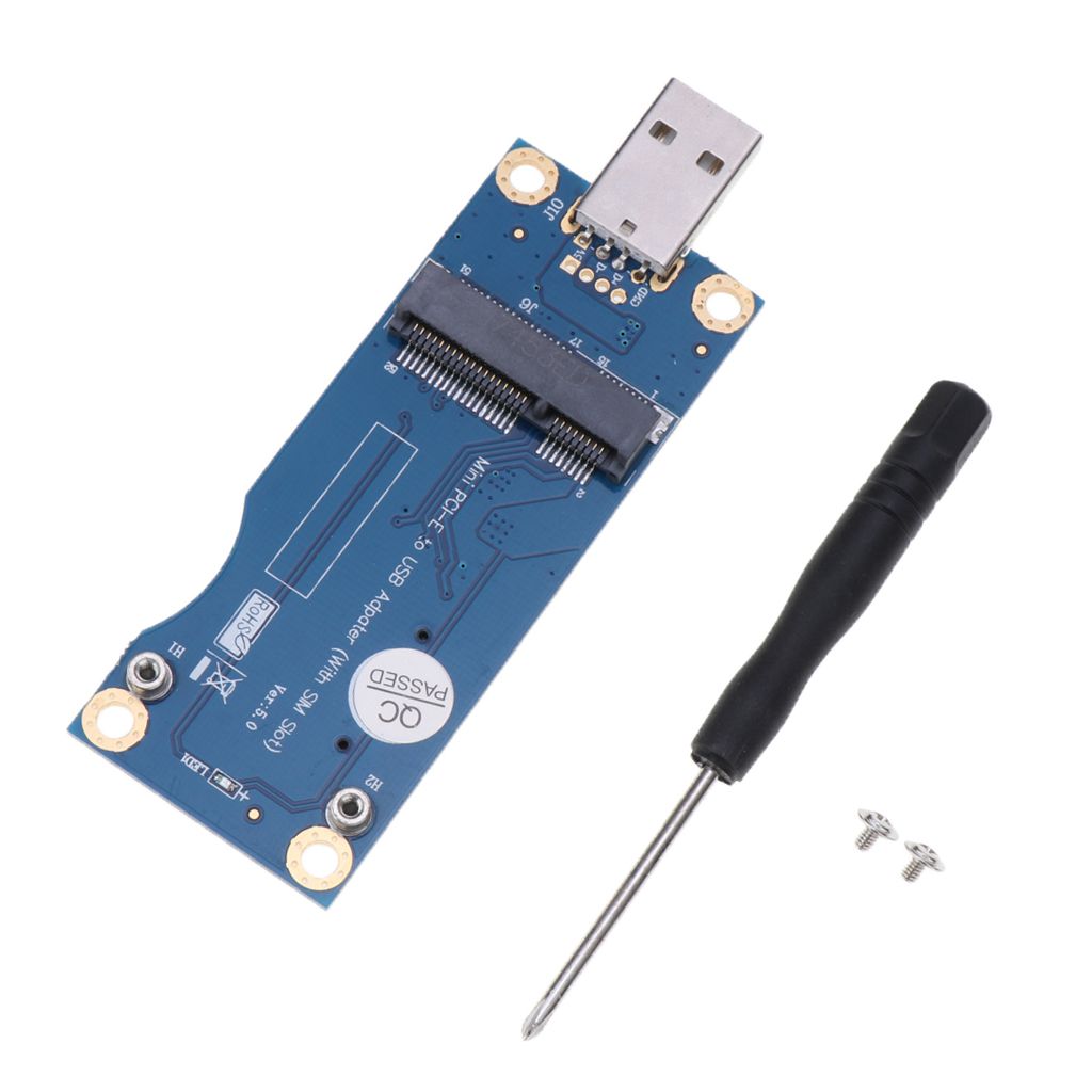 4G Pci-E Card Nrpfell Adattatore PCI-E PCI-Express A USB con Slot per Scheda SIM per WWAN//LTE//gsm//Hspa//GPS 3G
