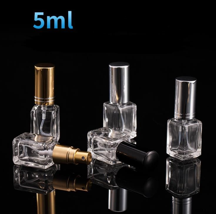 Discount Wholesale 5ml Glass Perfume Vial Mini Travel Pocket Empty