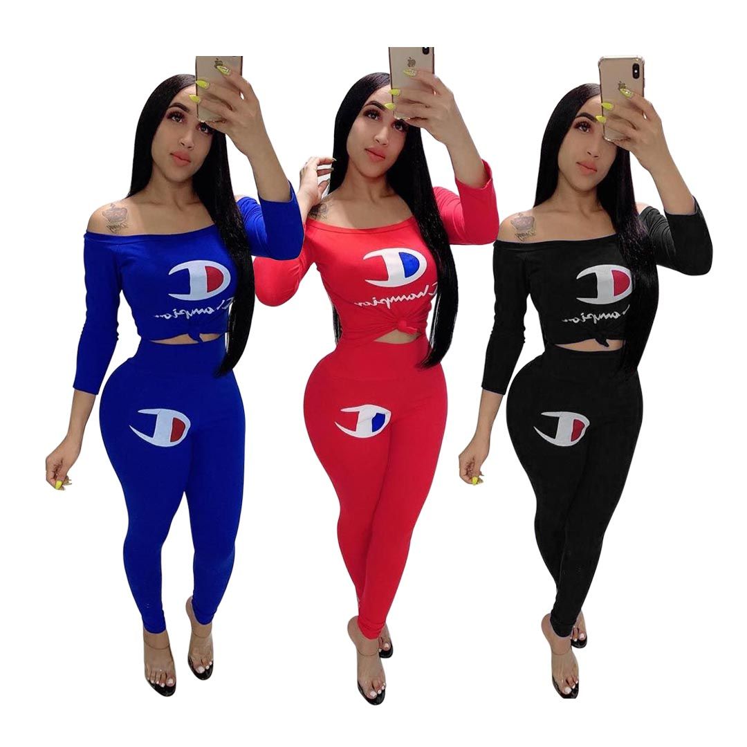 champion shirt and pants set womens