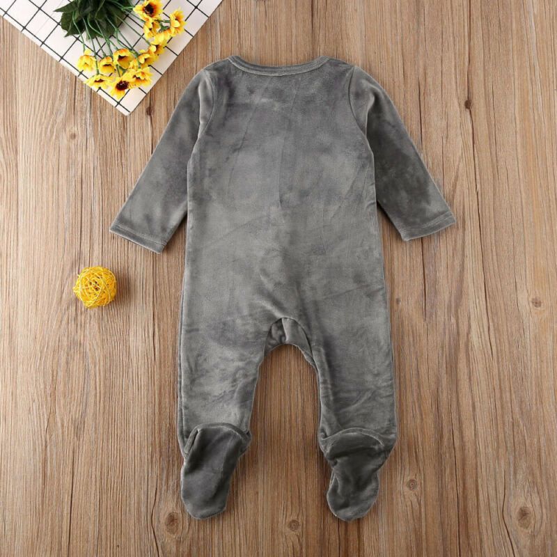 velvet baby romper