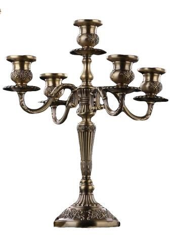 Bronze Candelabra Metal 5 Arms 3 Arms Candle Holders Wedding