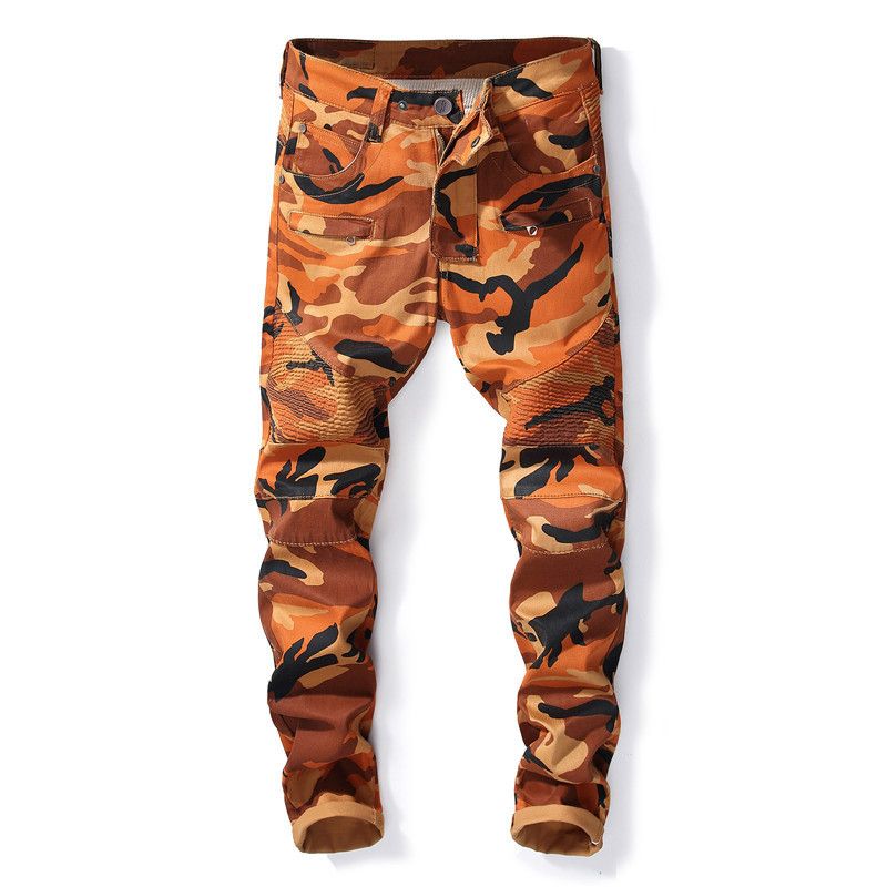 Compra Pantalones De Camuflaje Para Hombre Fresco Pantalones Vaqueros De  Mezclilla Hombres Motocycle Camo Slim Fit Biker Jeans Tamaño 29 38 Barato |  Entrega Rápida Y Calidad | Es.Dhgate