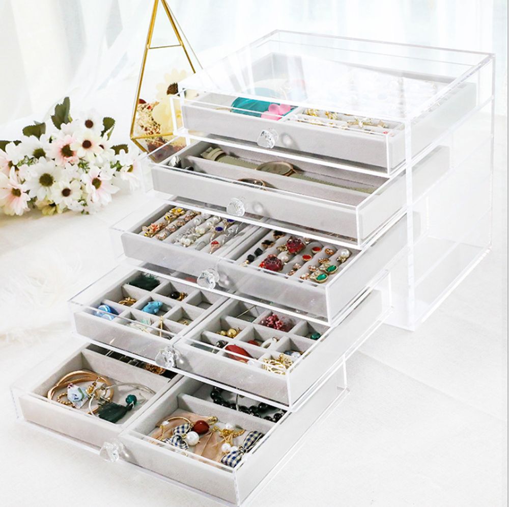 2019 Factory Customed 1 5 Tier Large Size Clear Acrylic Design