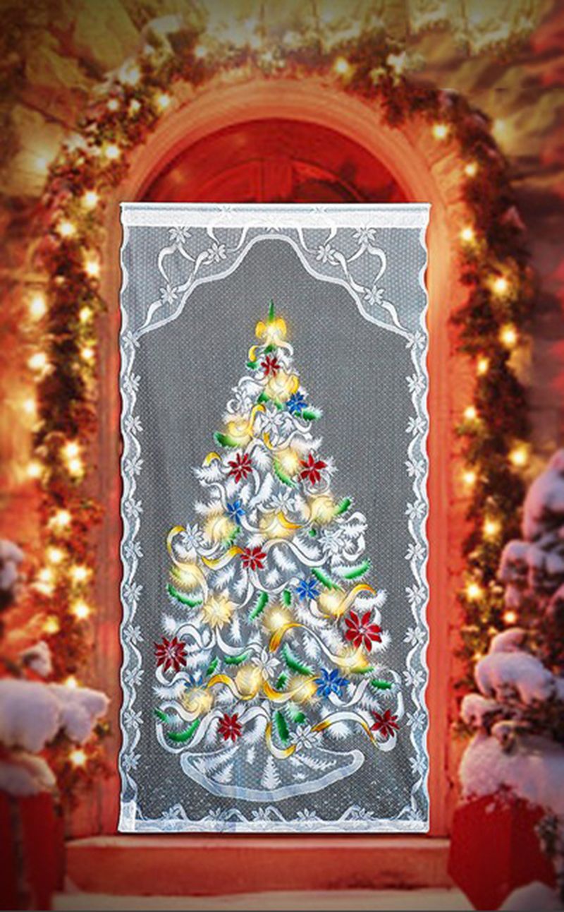 2019 40 84 Inches Christmas Sweet Home Curtains Santa Clause