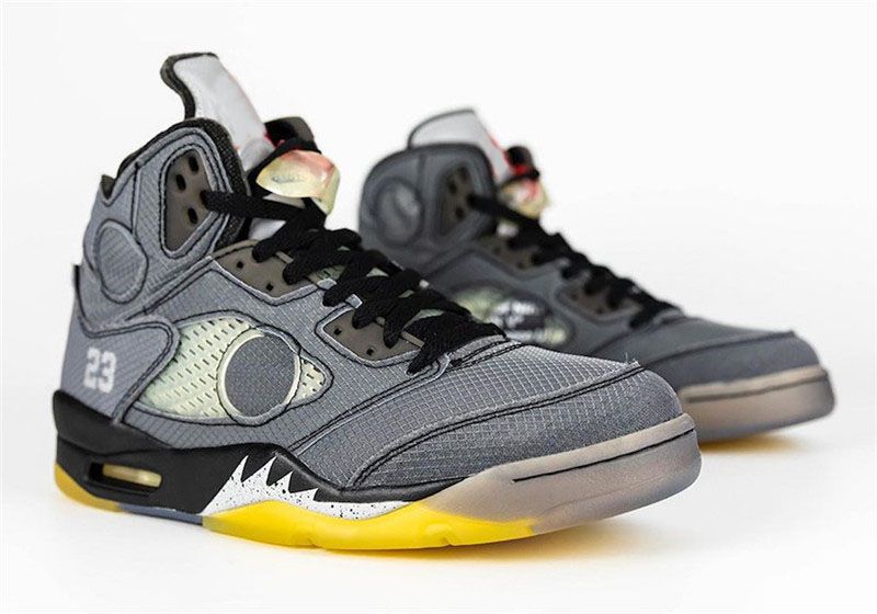 black and white 5s jordans