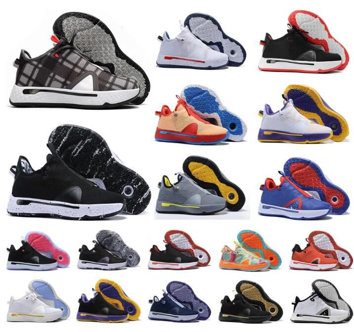 Compra Calidad Superior De Los Nuevos De Paul George PG 4 4S PALMDALE IV  Zapatos De Baloncesto P.GEORGE Tamaño Barato PG4 Estrellada Azul Naranja  Negro Rojo Deportivo Zapatillas De Deporte 40 46