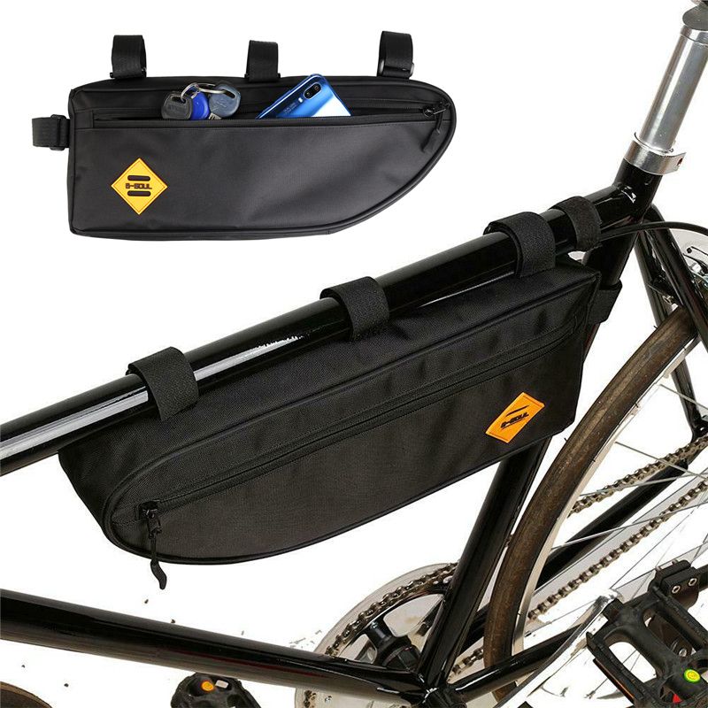 Cycling Black Blue Red Bicycle Triangle Bag Front Frame Tube Bike Pouch Panniers