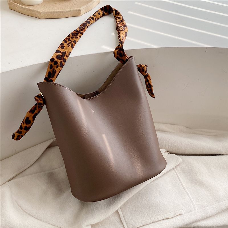 soft leather bucket bag