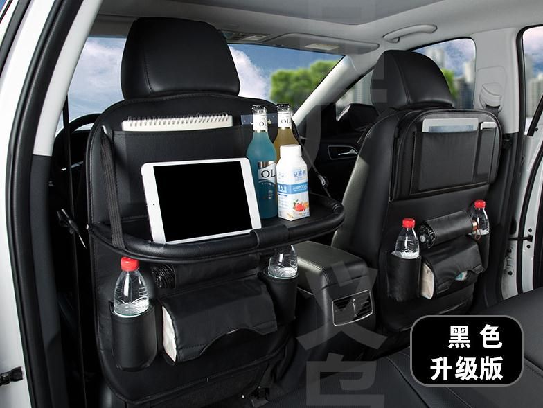 Car Supplies Leather Belt Tray Storage Bag, Foldable Plate Car Seat Back  Bag Car Seat Storage Bag From Yqlqiche888, $45.23