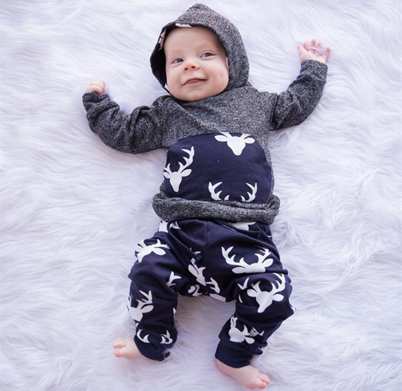 Buy Dropshipping Clothing Sets Online, Cheap Baby Boys Autumn Winter Clothes Sets Infant Long