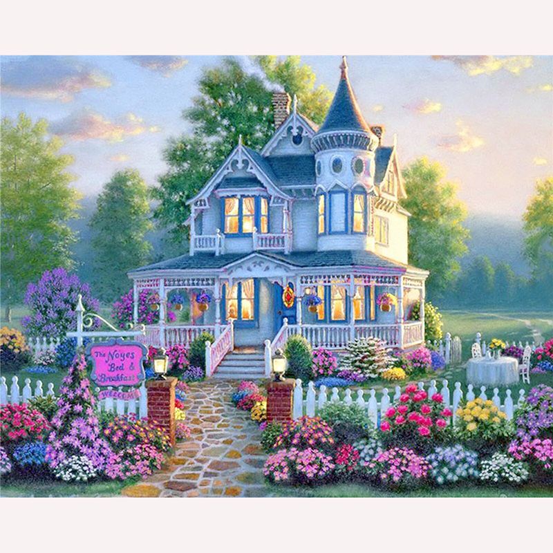 5D DIY Painting Diamond Kits Full Drill Landscape Embroidery Cross Stitch Craft