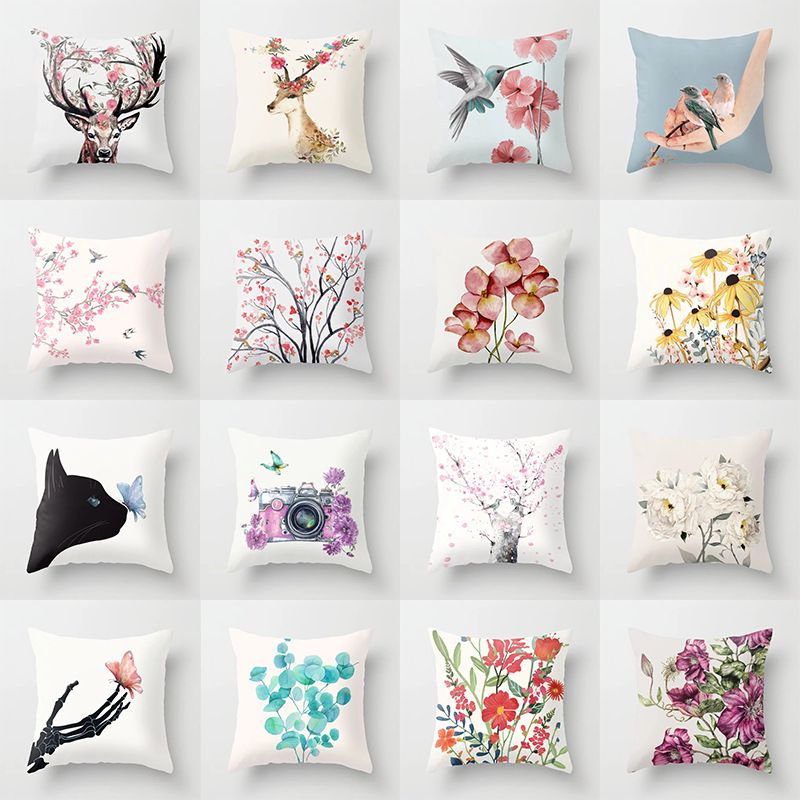 American Retro Rural Country Flowers And Birds Wind Living Room