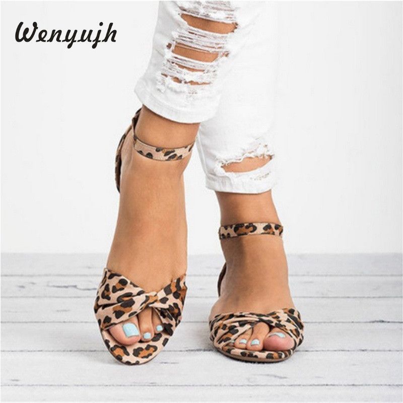 leopard print short heels