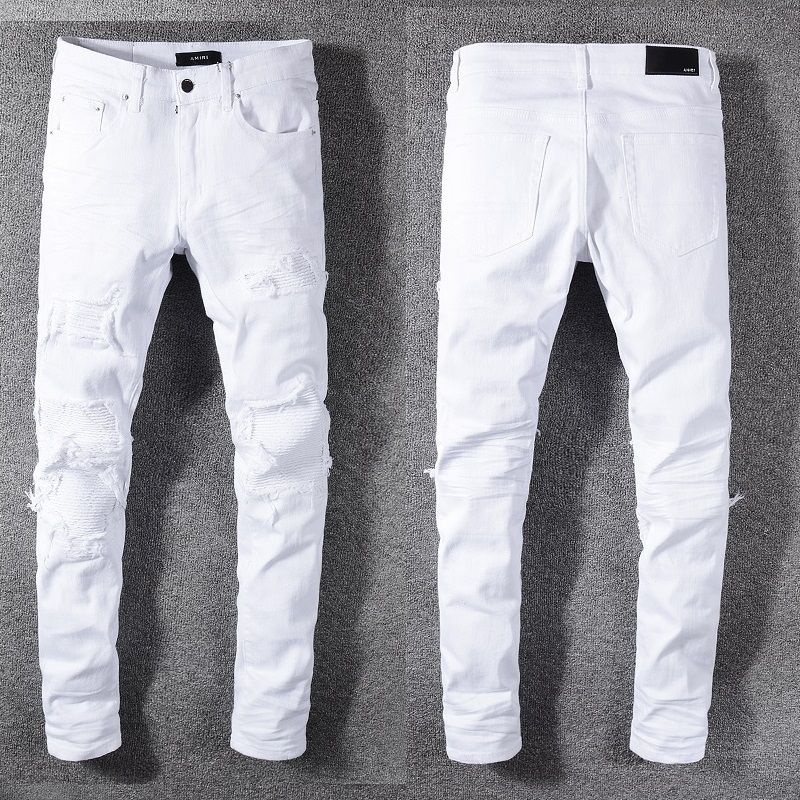 all white designer jeans