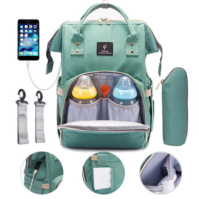 baby diaper bag with usb