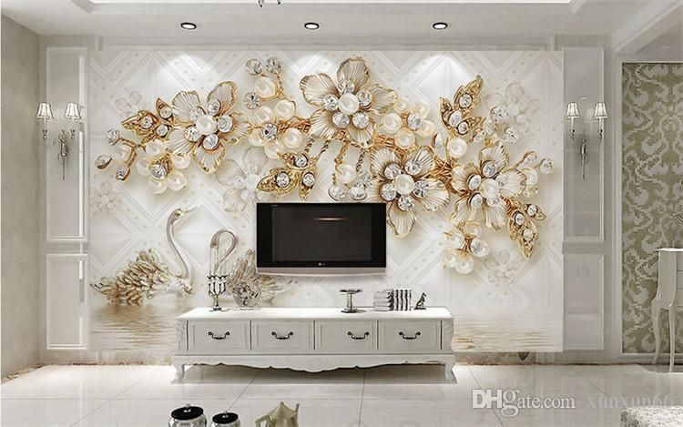European Tile Backdrop Simple Living Room Tv Background Wall Relief Mural 3d Swan Jewelery Wallpaper Landscape Full Hd Wallpapers Pc Full Hd Widescreen Wallpapers From Xunxun66 16 29 Dhgate Com