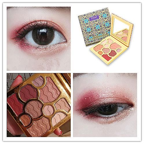 Diez colores de maquillaje sombra de disco vino tinto sombra de ojos en polvo mate diez Diez colores de maquillaje sombra de disco vino tinto sombra de ojos en polvo mate diez