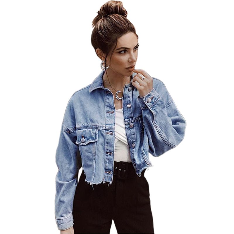 denim short jacket ladies