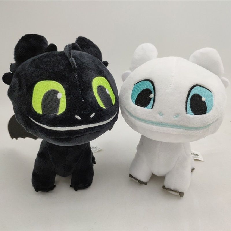 toothless and light fury plush toy