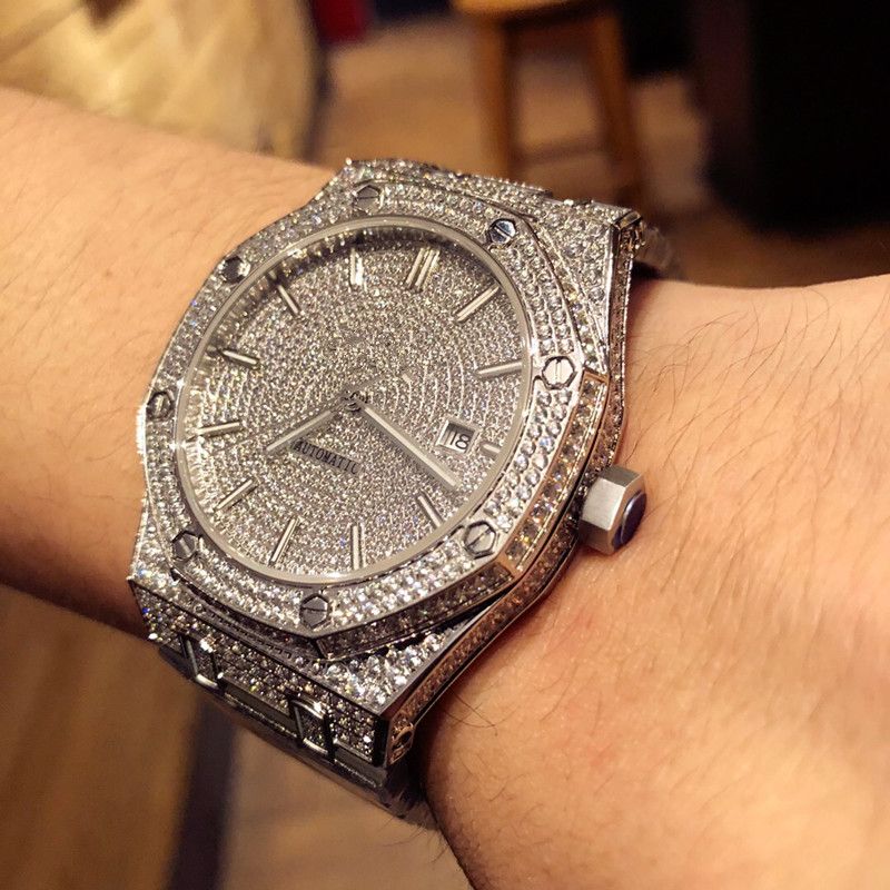 TW Luxury Mens Diamond Watch Luxury Mens Watch Automatic Mechanical