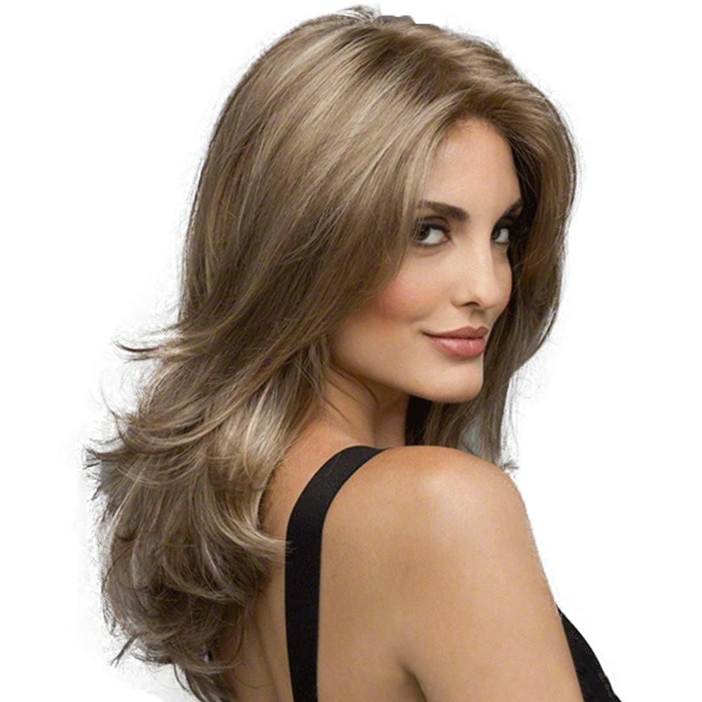New Style 22 Synthetic Hair Wig Natural Ombre Blonde Hairstyle Wig