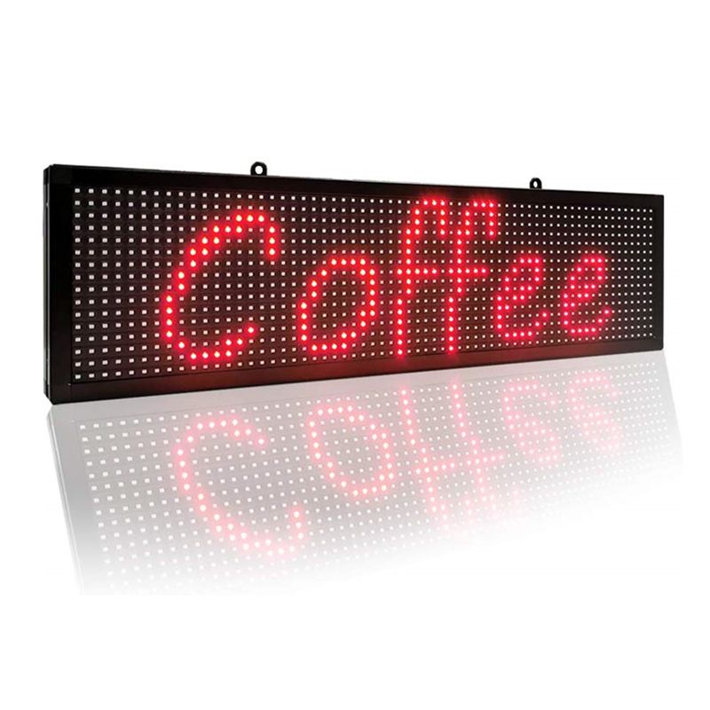 26 X 8 Inch Led Scrolling Message Display Single Red P10 Digital