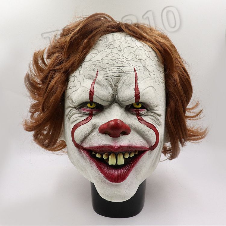 Máscara de Halloween Assustador Pennywise Palhaço Assustador Cara Cheia  Fantasia Festa Festival Cosplay Decoração Adereço para Adultos :  : Brinquedos e Jogos