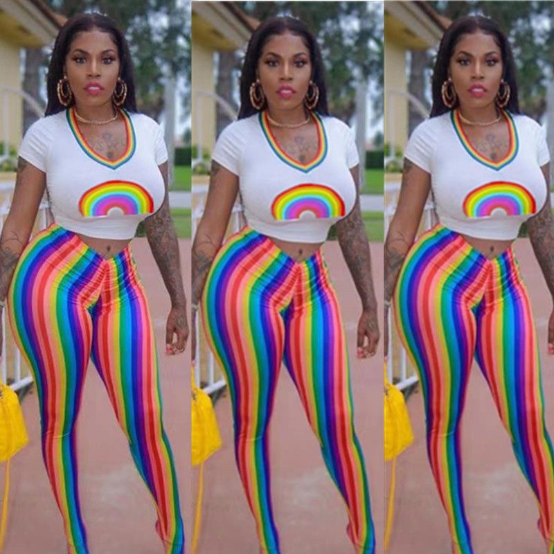 rainbow tracksuit ladies