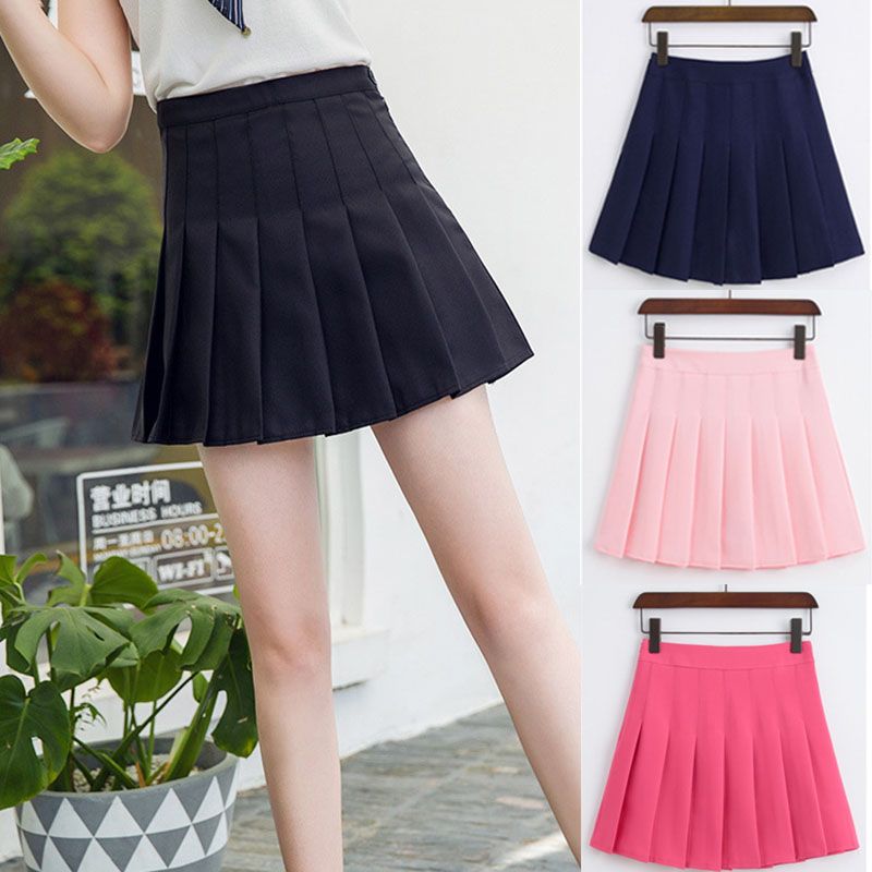 Compre Cintura Alta Saia De Tênis Plissado Skort Vestido Da Escola Curta Com Shorts Internos Zip Para A Menina Adolescente Equipe Esportes Badminton Scooters Saias De Tênis De Alphawang, $49,83 | Pt.Dhgate.Com