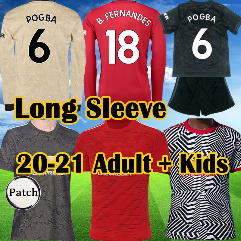 2020 Top FC GREENWOOD RASHFORD POGBA Long Sleeve Soccer ...