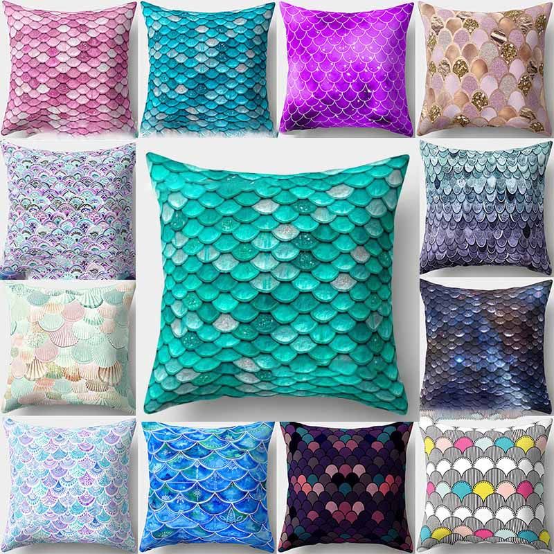 fish scale pillow