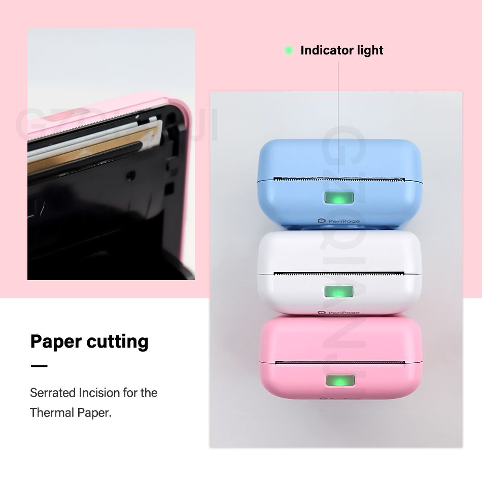 térmica inalámbrica pequeña Impresora móvil Mini impresora portátil para teléfono iOS