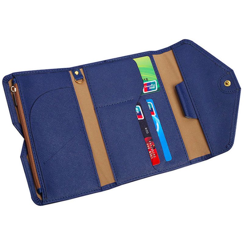 Rainbow Colors Stripes Fashion Leather Passport Holder Cover Case Travel Wallet 6.5 In