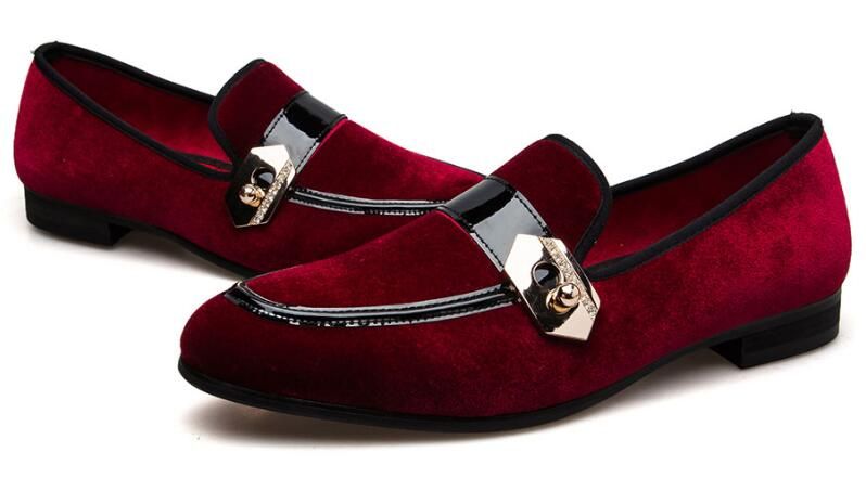 zapatos de vestir hombre rojos