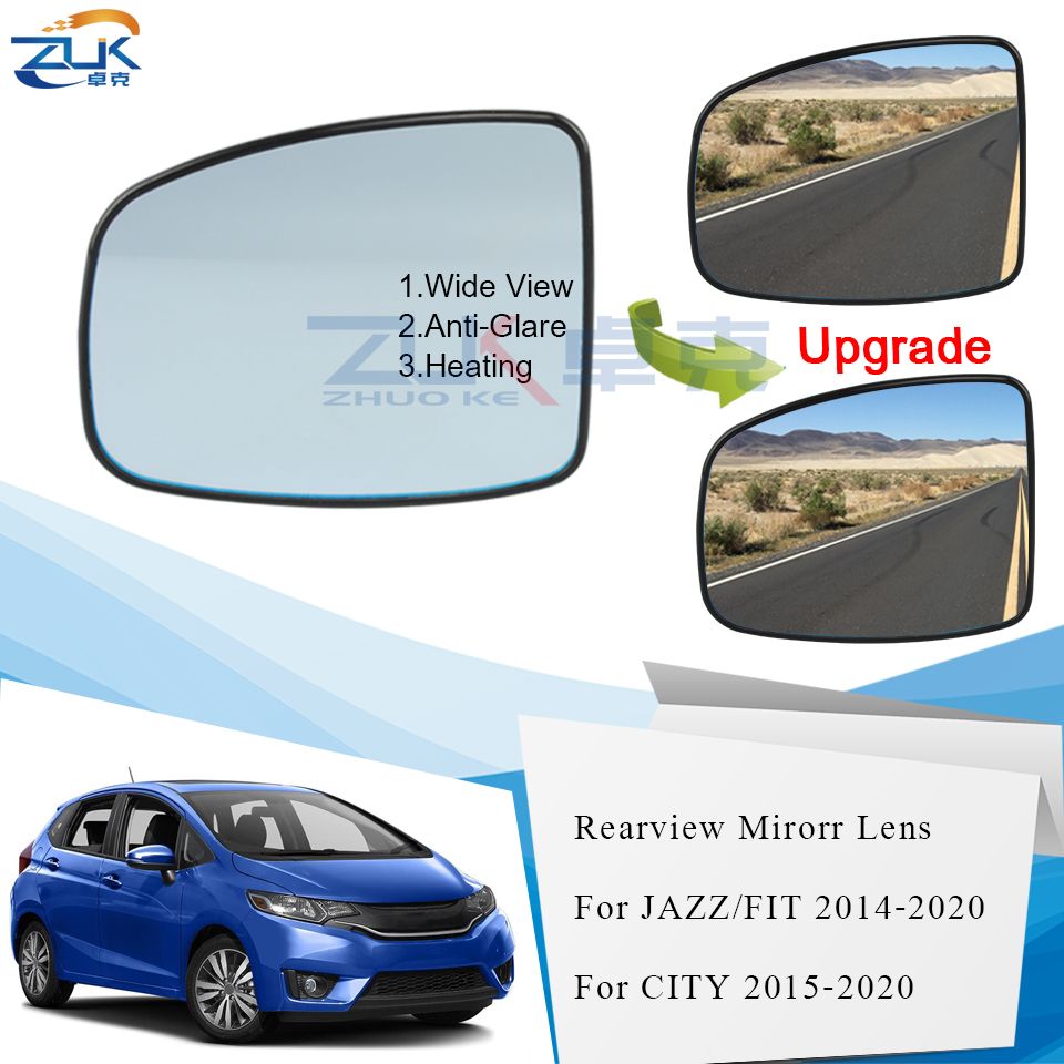 ZUK coche Retrovisor Exterior puerta del espejo de la lente para FIT JAZZ GK5