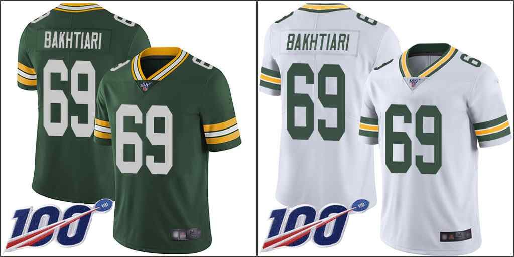 2020 Green Bay Packers 69 David Bakhtiari Green White Stitched Nfl 100th Season Vapor Limited Men Women Youth Jersey From Outlet Nfl Jersey01 22 14 Dhgate Com
