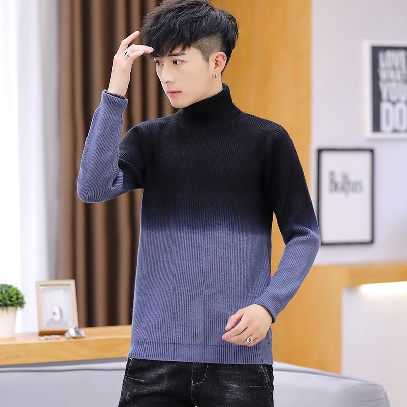 2020 Fashion Mens Sweaters Long Sleeve Gray Black Blue Pink
