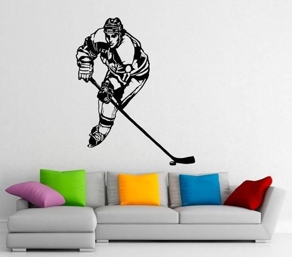 Hockey Silhouette Wall Decor Shelly Lighting