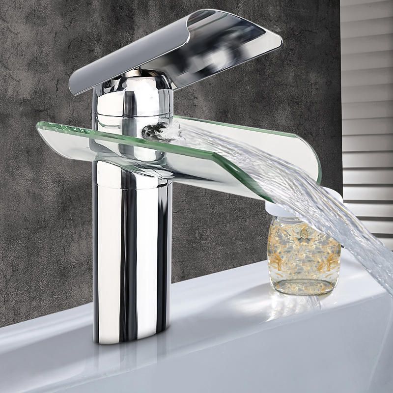 Bathroom Sink Faucets Waterfall Basin Mixer Tap Brass Chrome Faucet Single Hole Handle Water Connection Hose Hot And Cold Taps With As - Bathroom Sink Tap Connections Bathroom Sink Faucets Waterfall Basin Mixer Tap Brass Chrome Faucet Single Hole Handle Water Connection Hose Hot And Cold Taps With As - Bathroom Sink Tap Connections