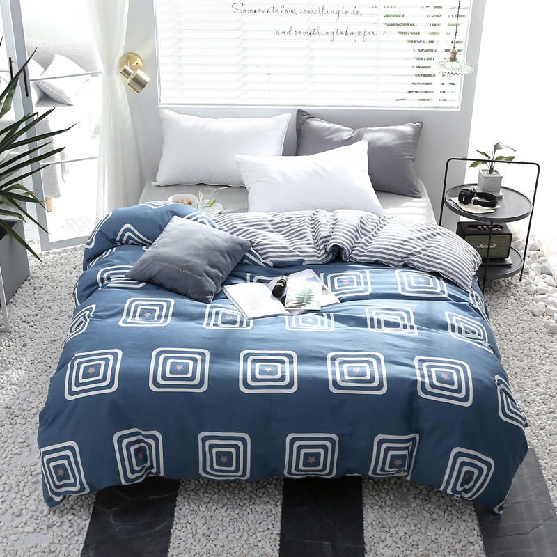 2019 New Bedding Set 100 Cotton Duvet Cover Quilt Bed 100 Cotton Duvet Cover Quilt