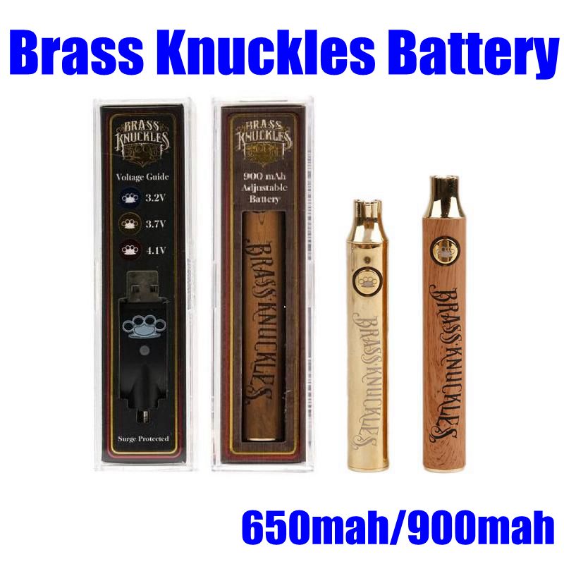 Brass Knuckles Vape Battery 650mAh 900mAh Variable Voltage Preheat E