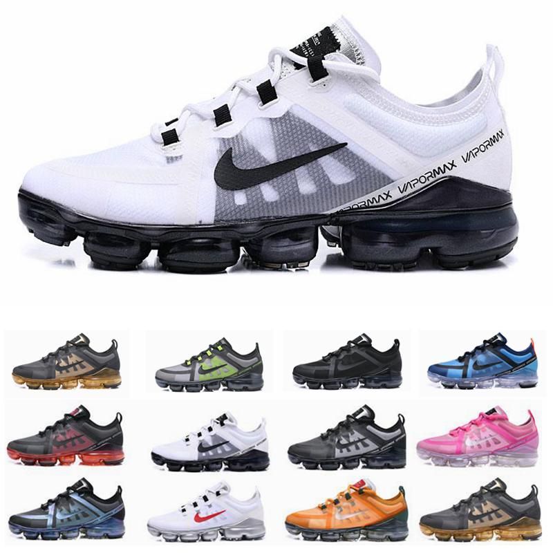 Acquista Nike Air Max Vapormax Flyknit Utility VPM Calce Bianca Enormi  Scarpe Grigio Volt Di Funzionamento Gli Uomini E Le Donne PRM Luce Cremisi  Traspirante Scarpe Da Ginnastica 40 46 A 49,65