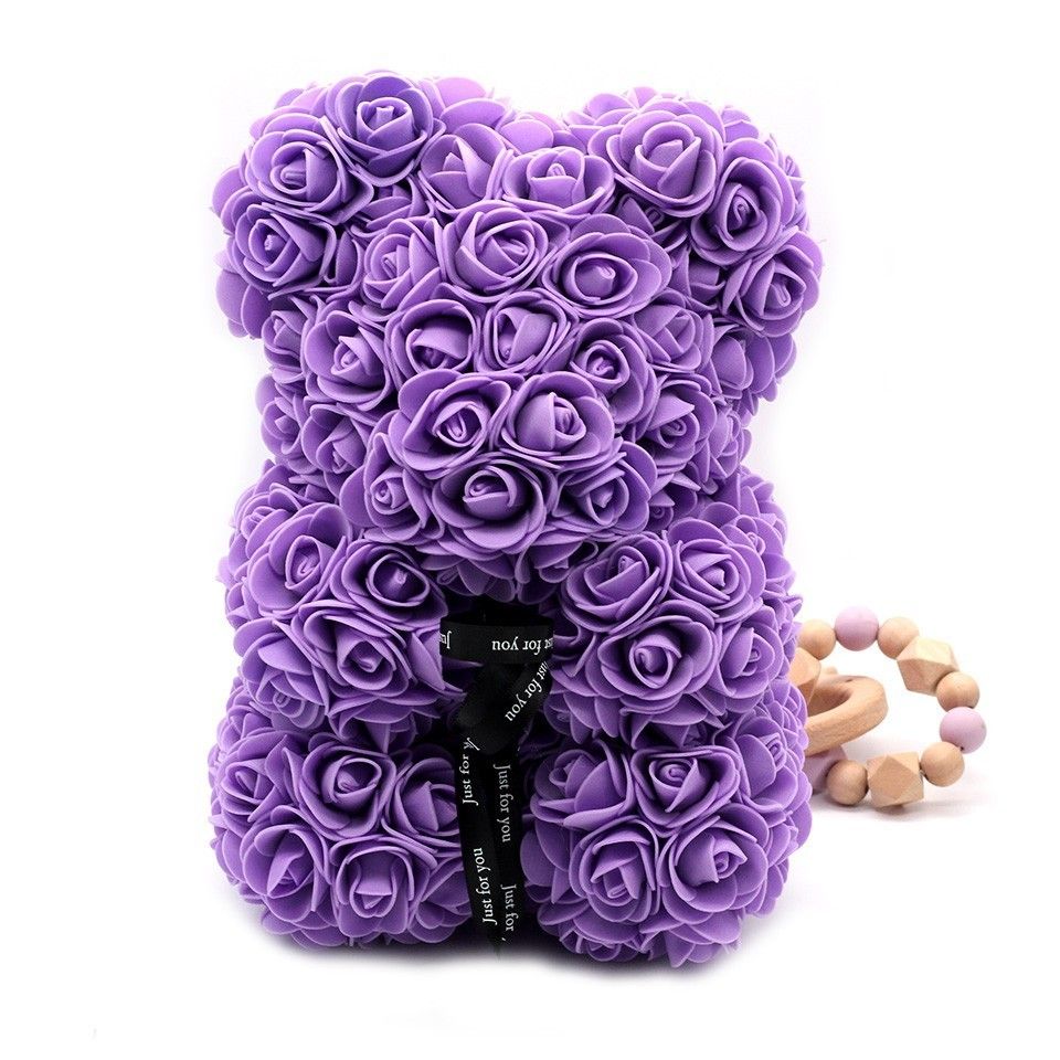 25cm purple bear