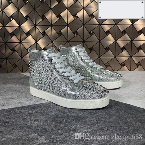 shoes with silver bottom