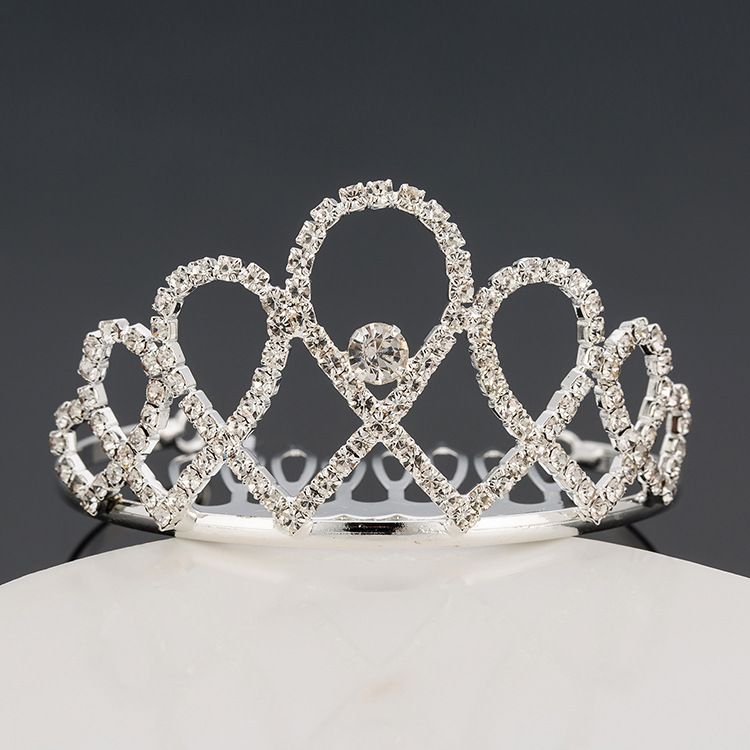 Girls Tiaras Wtih Rhinestones Crystals Hair Accessories Evening Prom Party Performance Pageant