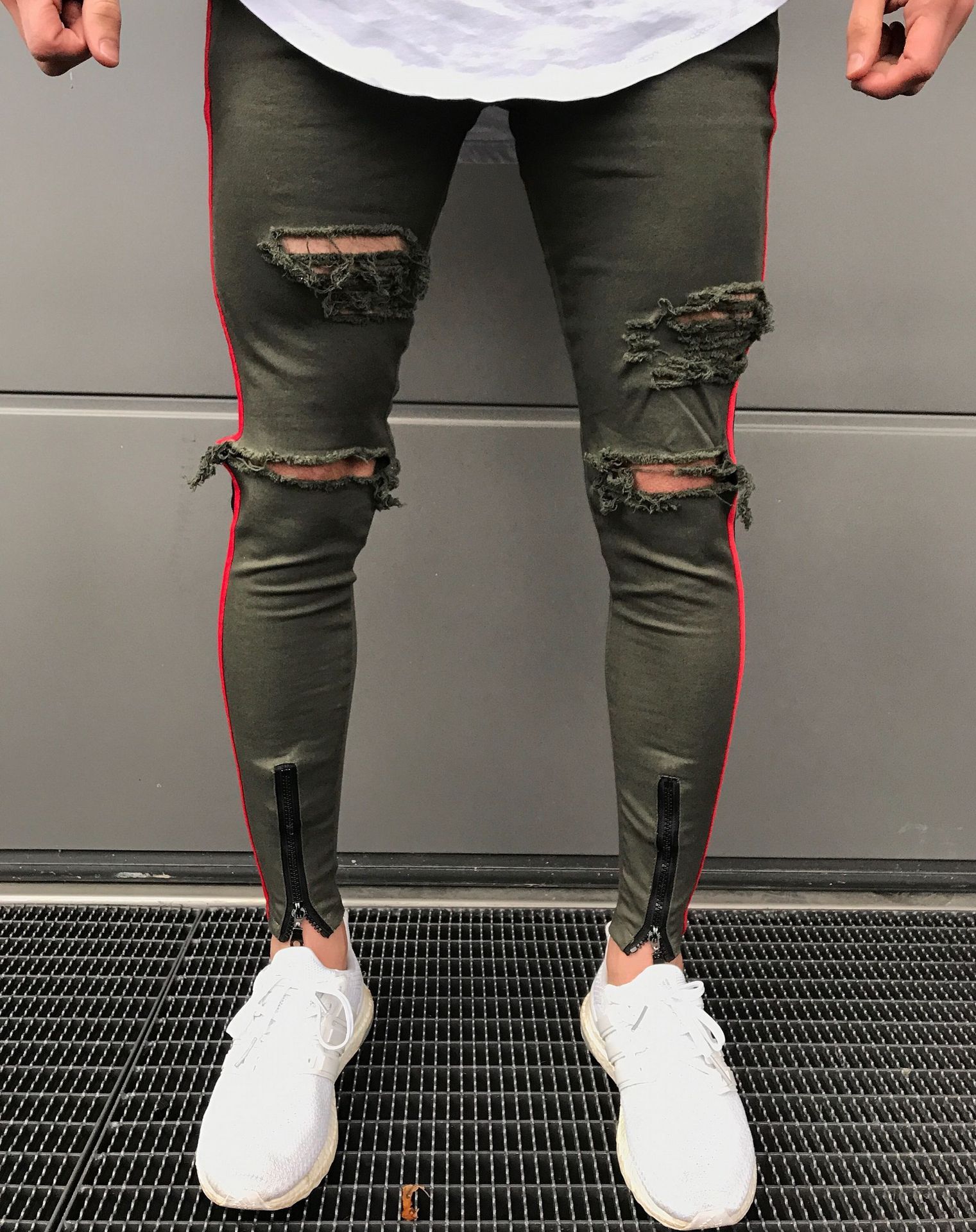 slim biker jeans