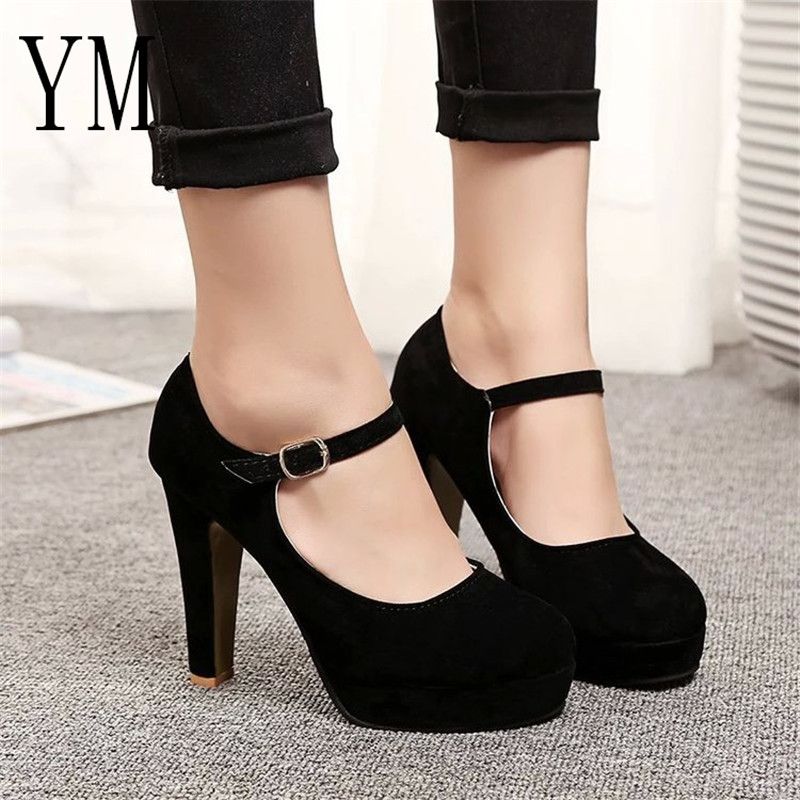 black mary jane shoes heels