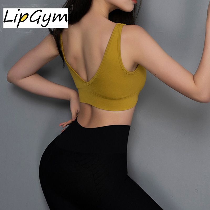 deep v sports bra