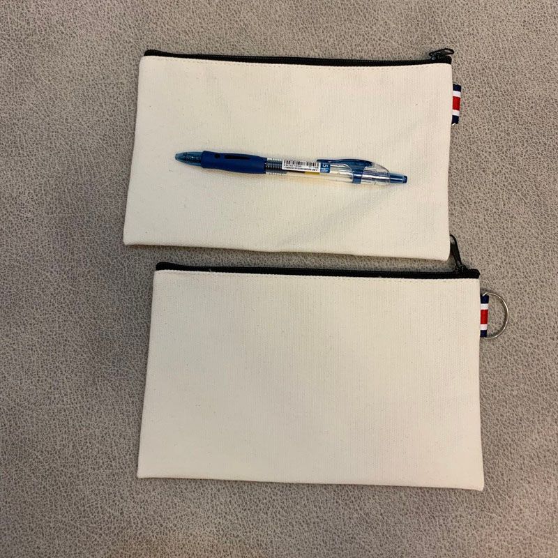 Plain Canvas Zipper Pouch Wholesale